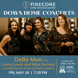 Graphic with photo of the four women of the Della Mae band